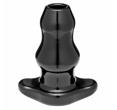 Plug analny podwójny tunel - Perfect Fit Double Tunnel Plug XL Black Czarny XL